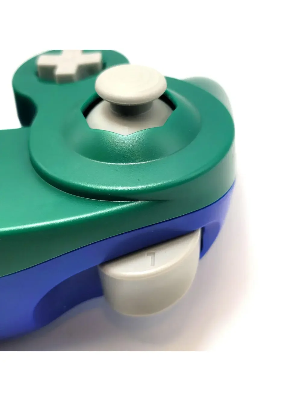 Nintendo GameCube Controller Game Pad For NGC - Wii - Plumber Green & Blue